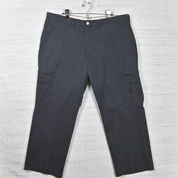 Vintage Dickies Outdoor Relaxed Fit Big Pocket Workwear Black Cargo Pants 42x30 - Picture 1 of 16